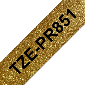 BROTHER Tapes TZePR851 24mm Gold/ Black (TZEPR851)