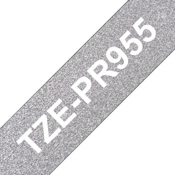 BROTHER Tapes TZePR955 24mm silver/ black (TZEPR955)