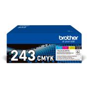 Brother TN243CMYK Value Pack - 4-pack - svart, gul, cyan, magenta - original - tonerpatron