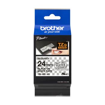 BROTHER Tape BROTHER TZESE5 Safety hvit 24mm (TZESE5)