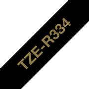 BROTHER 12 mm gold on black satin ribbon (4 meter)