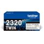 BROTHER TN2320TWIN Black Toner Cartridge ISO Yield 2 x 2 600 pages (Order Multiples of 3) NS (TN2320TWIN)