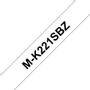 BROTHER M-Tape Black On White 9mm Blister 4 meter