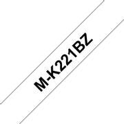 BROTHER Brother MK221BZ Sort tekst / Hvid tape 9 mm x 8 m tape - Original