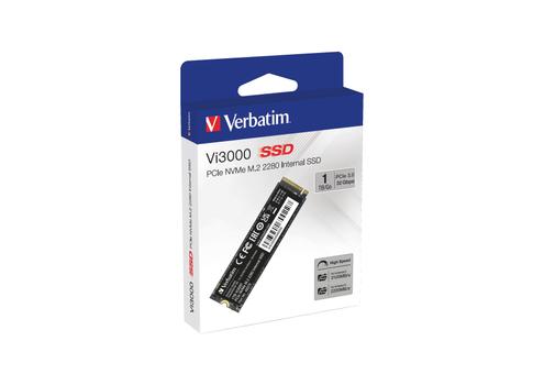 VERBATIM Vi3000 Internal PCIe NVMe M.2 SSD 1TB (49375)