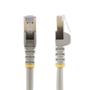 STARTECH 5m CAT6a Ethernet Cable - Grey - RJ45 Snagless Connectors - CAT6a STP Cord - Copper Wire - Network Cable 6ASPAT5MGR