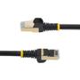 STARTECH 2M CAT6A PATCH CABLE - BLACK CAT 6A NETWORK CABLE - STP CABL (6ASPAT2MBK)