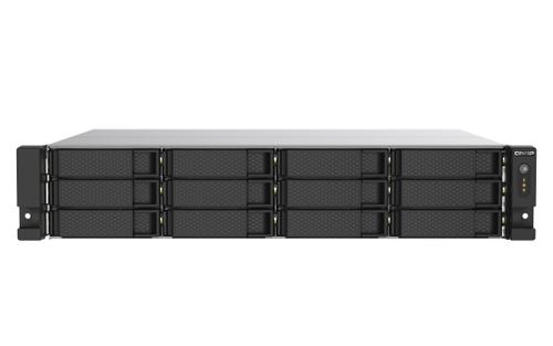 QNAP TS-1273AU-RP - NAS server - 12 bays - rack-mountable - SATA 6Gb/s - RAID 0, 1, 5, 6, 10, JBOD, 5 hot spare, 6 hot spare, 10 hot spare - RAM 8 GB - Gigabit Ethernet / 2.5 Gigabit Ethernet - iSCSI (TS-1273AU-RP-8G)