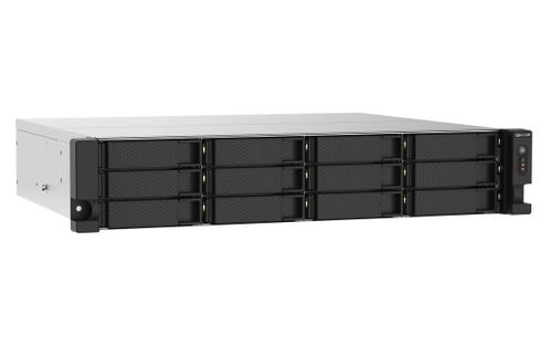 QNAP TS-1273AU-RP - NAS server - 12 bays - rack-mountable - SATA 6Gb/s - RAID 0, 1, 5, 6, 10, JBOD, 5 hot spare, 6 hot spare, 10 hot spare - RAM 8 GB - Gigabit Ethernet / 2.5 Gigabit Ethernet - iSCSI (TS-1273AU-RP-8G)