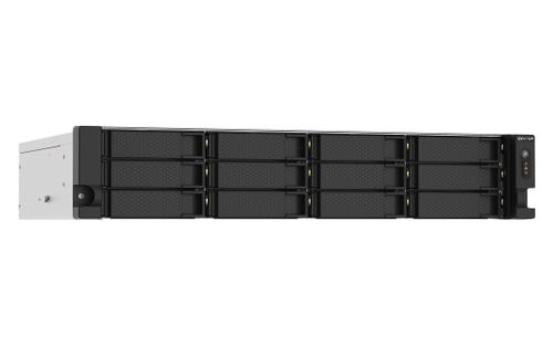 QNAP TS-1273AU-RP - NAS server - 12 bays - rack-mountable - SATA 6Gb/s - RAID 0, 1, 5, 6, 10, JBOD, 5 hot spare, 6 hot spare, 10 hot spare - RAM 8 GB - Gigabit Ethernet / 2.5 Gigabit Ethernet - iSCSI (TS-1273AU-RP-8G)