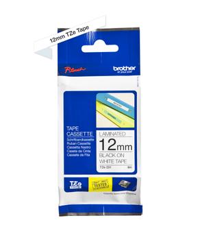BROTHER 12MM Black On White Tape (TZE231)