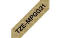 BROTHER TZEMPGG31 12 mm bred_ svart på guld geometrisk (4 meter)