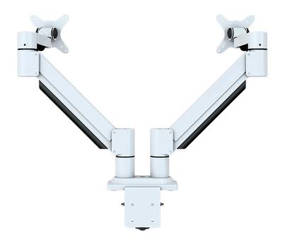 KENSON Monitor arm twin with gasslift, white (10046WH)