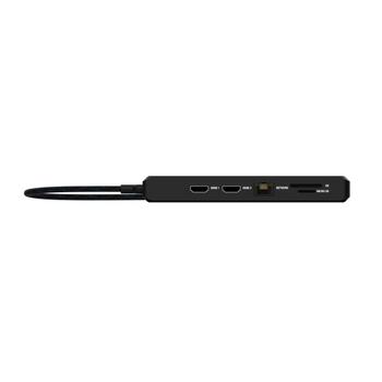 UNISYNK 12 Port USB-C Hub 8K 100W Black (10400)
