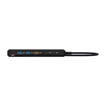 UNISYNK 12 Port USB-C Hub 8K 100W Black (10400)