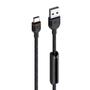UNISYNK USB-A - USB-C Cable 1,2m Black