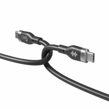 TARGUS 1M USB-C CHARGING CABLE BLACK SILICONE 240W CABL (HJ4001BKGL)