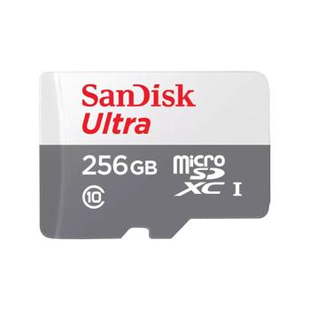 SANDISK Ultra - Flash-minneskort - 256 GB - Class 10 - mikroSDXC UHS-I (SDSQUNR-256G-GN3MN)