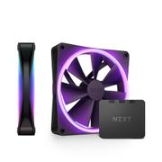NZXT F140 RGB DUO 2-pack & RGB Controller - Black - Kabinettvifte - 140 mm - 36 dBA
