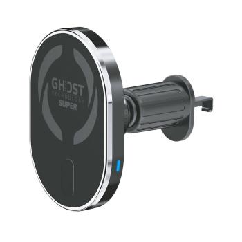CELLY MAGSAFE CAR HOLDER WITH WIRELESS CHARGING (GHOSTSUPERMAGCH)