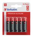 VERBATIM AA ALKALINE BATTERY 10 PACK / L