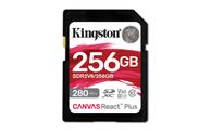 Kingston Canvas React Plus V60 256GB SD-kort, UHS-II, 280MB/s lesehastighet,  150MB/s skrivehastighet (SDR2V6/256GB)