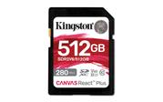 Kingston Canvas React Plus V60 512GB SD-kort, UHS-II, 280MB/s lesehastighet, 150MB/s skrivehastighet