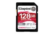 Kingston Canvas React Plus V60 128GB SD-kort, UHS-II, 280MB/s lesehastighet, 100MB/s skrivehastighet