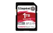 Kingston Canvas React Plus V60 1TB SD-kort, UHS-II, 280MB/s lesehastighet, 150MB/s skrivehastighet