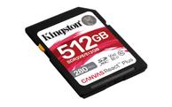 Kingston Canvas React Plus V60 512GB SD-kort, UHS-II, 280MB/s lesehastighet,  150MB/s skrivehastighet (SDR2V6/512GB)