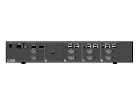 Vertiv CYBEXT SC Universal DP/H Secure KVM Switch 4-Port Single Display with CAC, PP4.0 (SC845DPH-400)