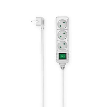 HAMA Power Strip 3-way Switch White 1.4m (00223001)