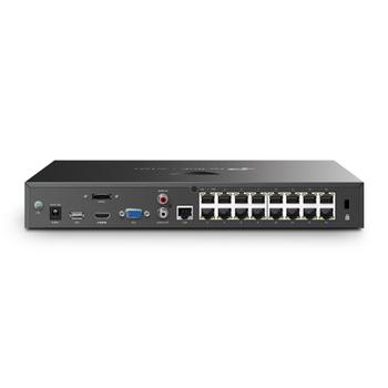 TP-LINK VIGI 16 Channel PoE+ Network Video Recorder, 90W PoE Budget, 2xSATA slot (VIGI NVR2016H-16P)