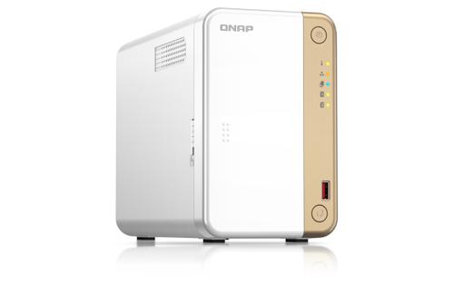 QNAP P TS-262 - NAS server - 2 bays - SATA 6Gb/s - RAID 0, 1, 5, 6, 10, 50, JBOD, 60 - RAM 4 GB - 2.5 Gigabit Ethernet - iSCSI support (TS-262-4G)