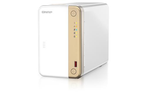 QNAP P TS-262 - NAS server - 2 bays - SATA 6Gb/s - RAID 0, 1, 5, 6, 10, 50, JBOD, 60 - RAM 4 GB - 2.5 Gigabit Ethernet - iSCSI support (TS-262-4G)