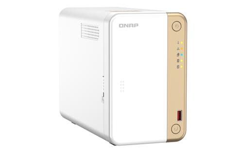QNAP P TS-262 - NAS server - 2 bays - SATA 6Gb/s - RAID 0, 1, 5, 6, 10, 50, JBOD, 60 - RAM 4 GB - 2.5 Gigabit Ethernet - iSCSI support (TS-262-4G)