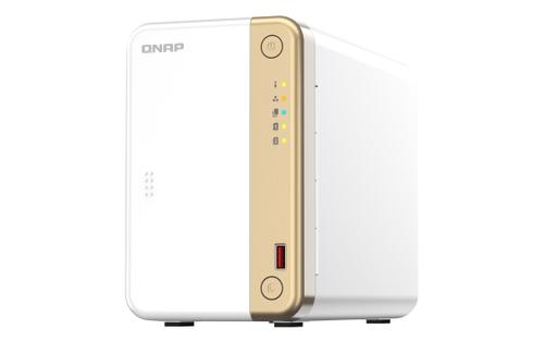 QNAP P TS-262 - NAS server - 2 bays - SATA 6Gb/s - RAID 0, 1, 5, 6, 10, 50, JBOD, 60 - RAM 4 GB - 2.5 Gigabit Ethernet - iSCSI support (TS-262-4G)