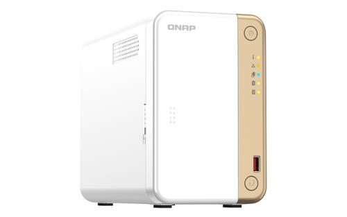 QNAP P TS-262 - NAS server - 2 bays - SATA 6Gb/s - RAID 0, 1, 5, 6, 10, 50, JBOD, 60 - RAM 4 GB - 2.5 Gigabit Ethernet - iSCSI support (TS-262-4G)