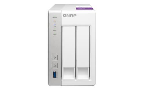 QNAP TS-231P 2BAY 1.7 GHZ DC 1GB 2X GBE 3X USB3.0 IN (TS-231P)
