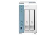 QNAP TS-231P3-2G - 2.5GbE NAS-server - 2-bay 2GB RAM, firekjerners 1.7GHz prosessor - plass til to 3.5"/2.5" (TS-231P3-2G)