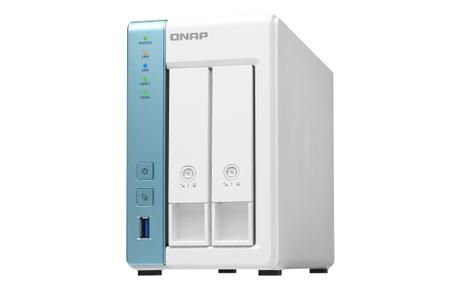 QNAP TS-231P3-2G - 2.5GbE NAS-server - 2-bay 2GB RAM, firekjerners 1.7GHz prosessor - plass til to 3.5"/2.5" (TS-231P3-2G)