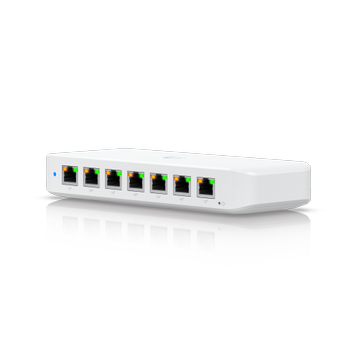 Ubiquiti Unifi 8-Port GbE PoE Layer 2 Switch (42W) 7x PoE+ output (802.3at),  1x PoE++ input (USW-Ultra)