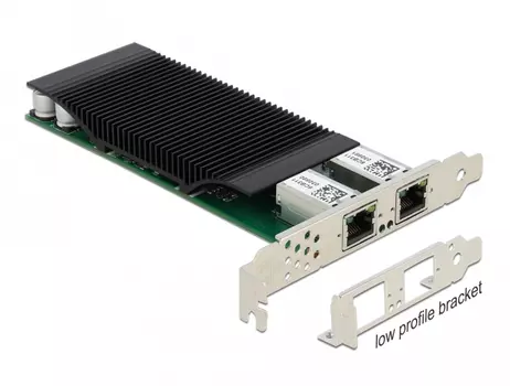 DELOCK PCI Express x4 Card to 2 x RJ45 Gigabit LAN PoE+ i350 (88500)