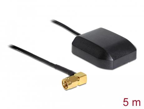 DELOCK NL-280GG Multi GNSS GALILEO GLONAS GPS SMA 90° Antenna 5 m (60543)