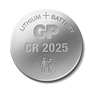 GP Lithium CR2025 batteri, 4-pk Høyytelses litium knappcellebatteri med barnesikker emballasje
