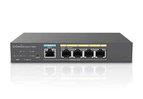 ENGENIUS EXT1105P 4x GE PoE and 1x GE PD Extender (EXT1105P)