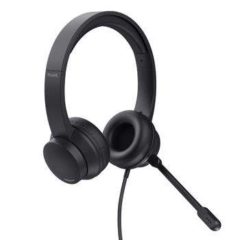 TRUST HS-150 ANALOGUE PC ON EAR HEADSET (25333)