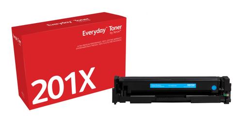 XEROX HIGH YIELD CYAN TONER CARTRIDGE LIKE HP 201X FOR COLOR LASERJET SUPL (006R03693)