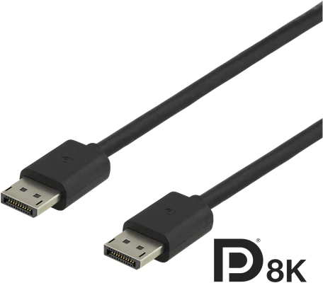 Inet DisplayPort cable 1.4, male to male, 3m, black (DP8K-1030-INET)