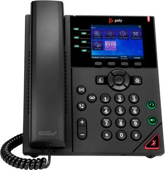 POLY OBi VVX 350 6-Line IP Phone and PoE-enabled with Power Supply EMEA - INTL English Loc Euro plug (89K70AA#ABB)